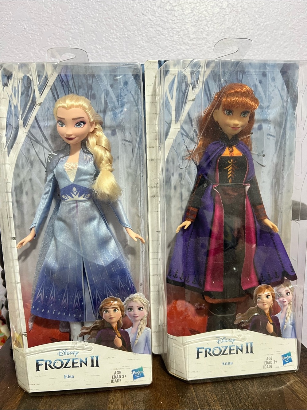 Disney Elsa & Anna Dolls - Light Blue, Purple & Black